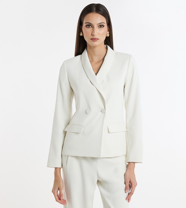 Double Breasted Shawl Collar Blazer