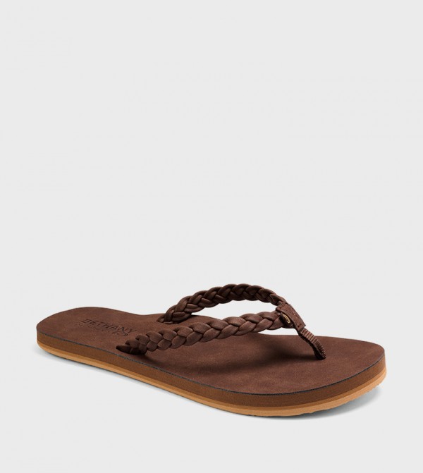 BETHANY PACIFICA Braided Strap Flip-Flops