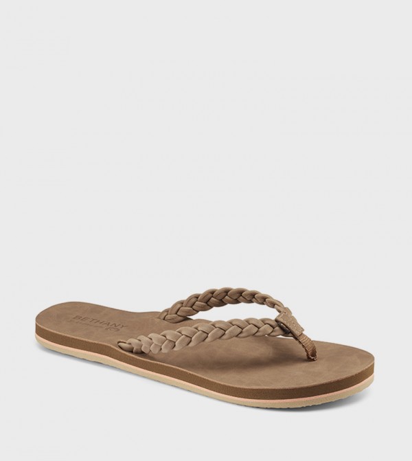 BETHANY PACIFICA Braided Strap Flip-Flops
