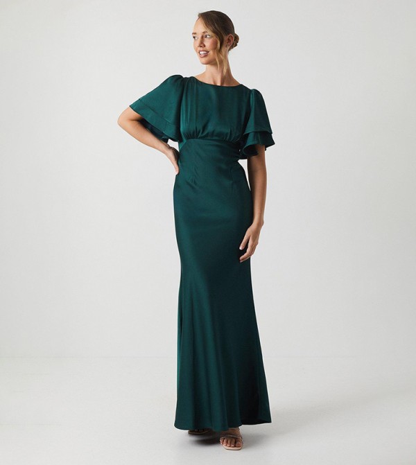 Satin Back Crepe Bridesmaids Dress