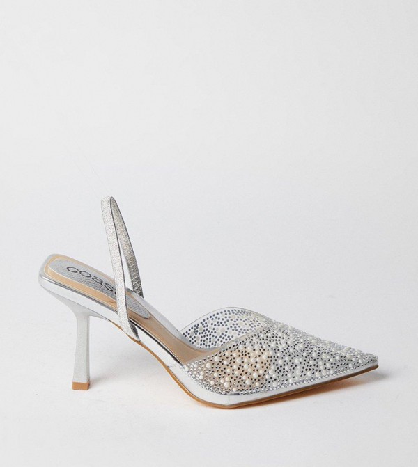 Tilly Diamante and Pearl Slingback Pumps