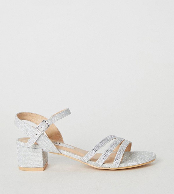 Flower Girl Belle Embellished Heeled Sandals