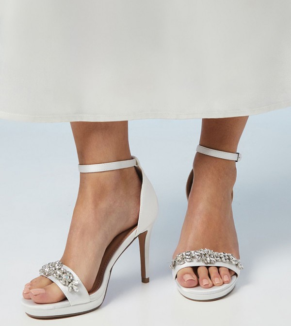 Bridal Tamia Embellished Platform Heeled Sandals