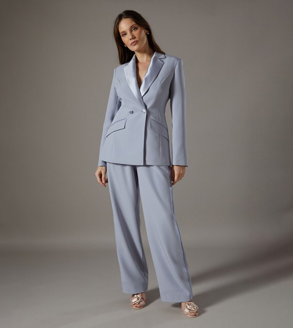 Satin Twill Panel Trousers