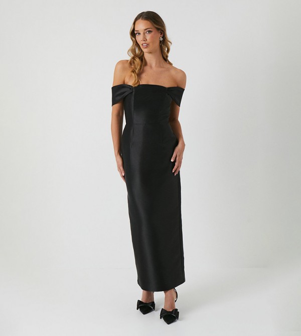 Coast Honoured Off Shoulder Bridesmaid Column Dress