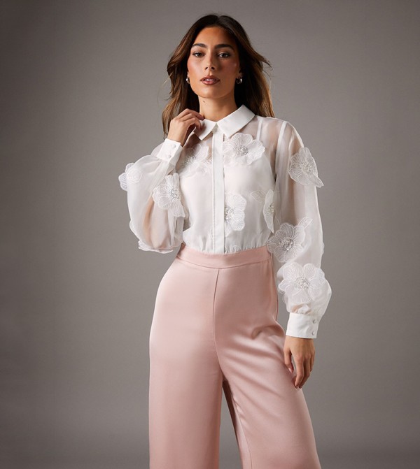 3D Long Sleeves Jumpsuit