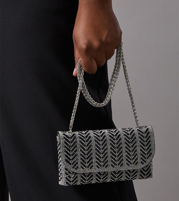 Brazil Diamante Detail Shoulder Bag