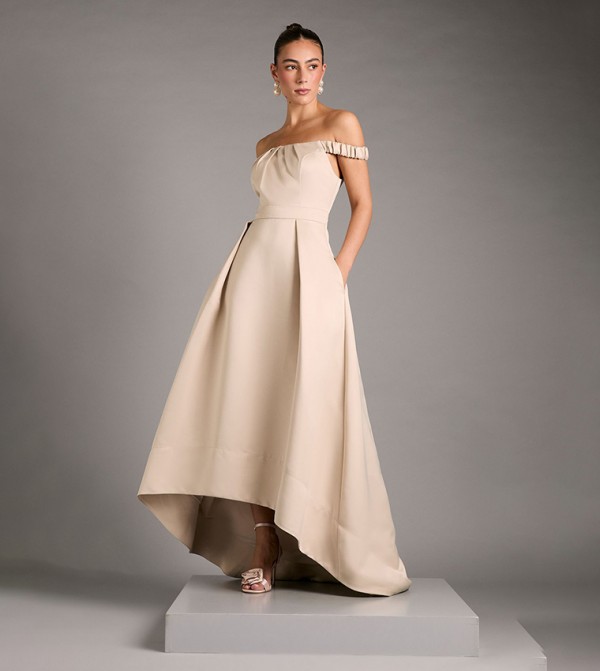 Bardot Hi Low Hem Maxi Dress