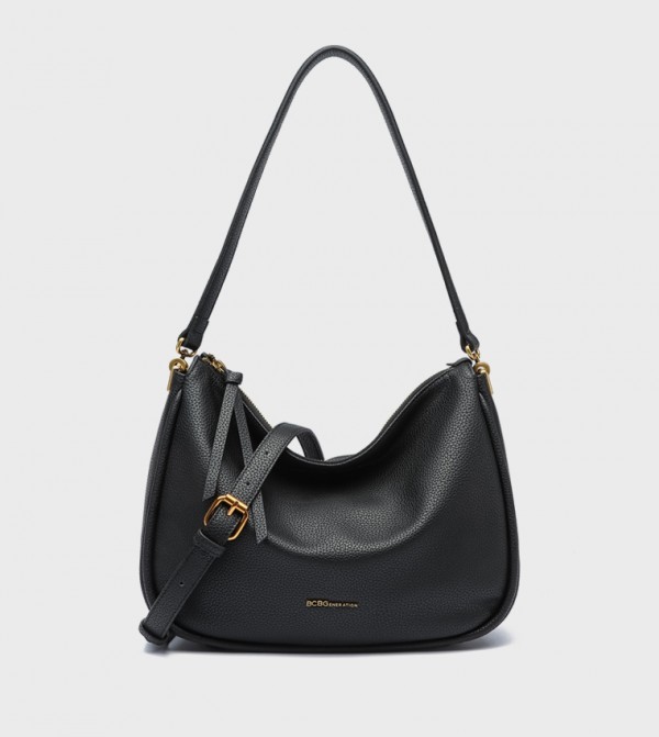 Textured Slouchy Shoulder Bag