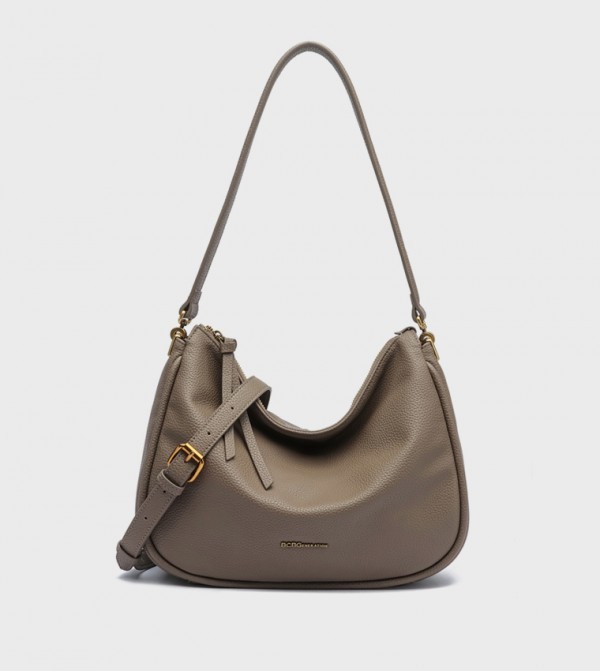 Textured Slouchy Shoulder Bag