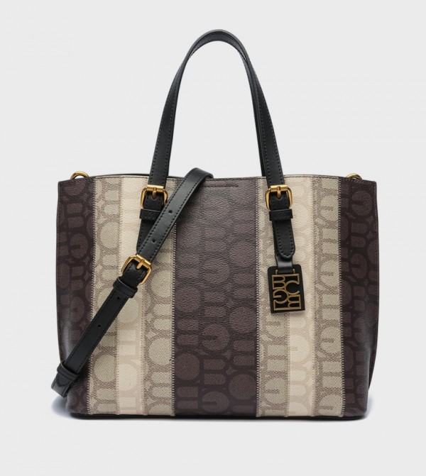 Monogram Patterned Tote Bag