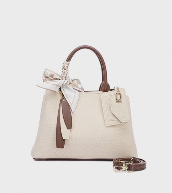 Scarf Detail Satchel Bag 