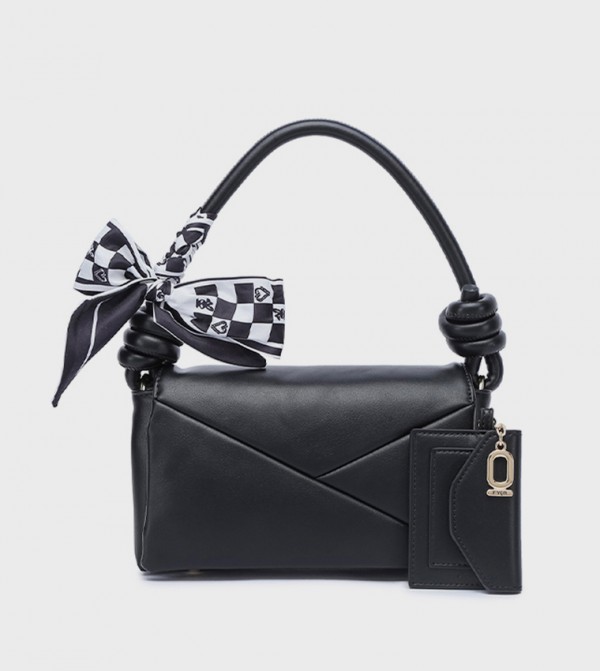 Textured Flap Shoulder Bag