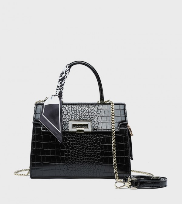 Textured Top Handle Bag with Coin Pouch