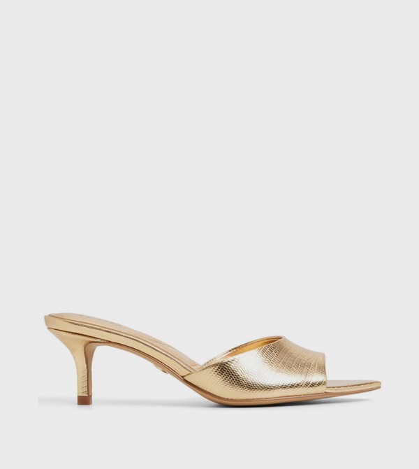 BENALDEN Textured Heeled Sandals