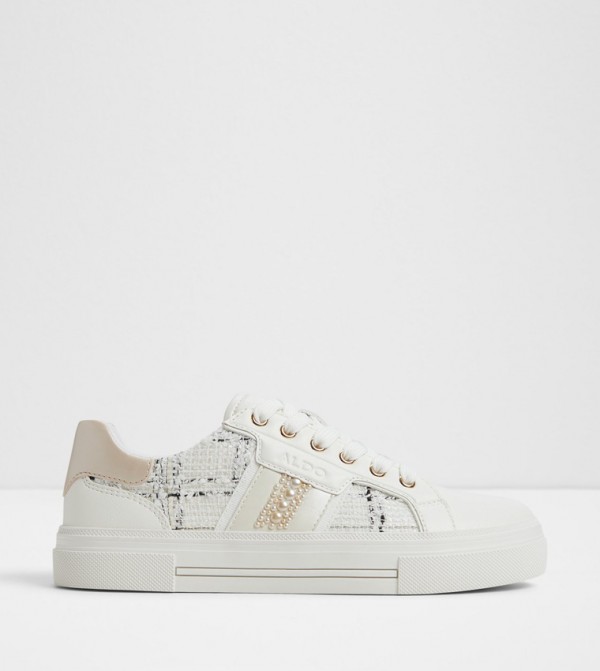 BERENTERIEL Tweed Lace Up Sneakers