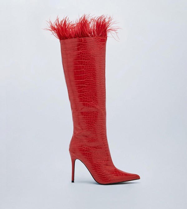Buy Steve Madden SILHOUETTE Stilettoes Knee High Boots In Silver