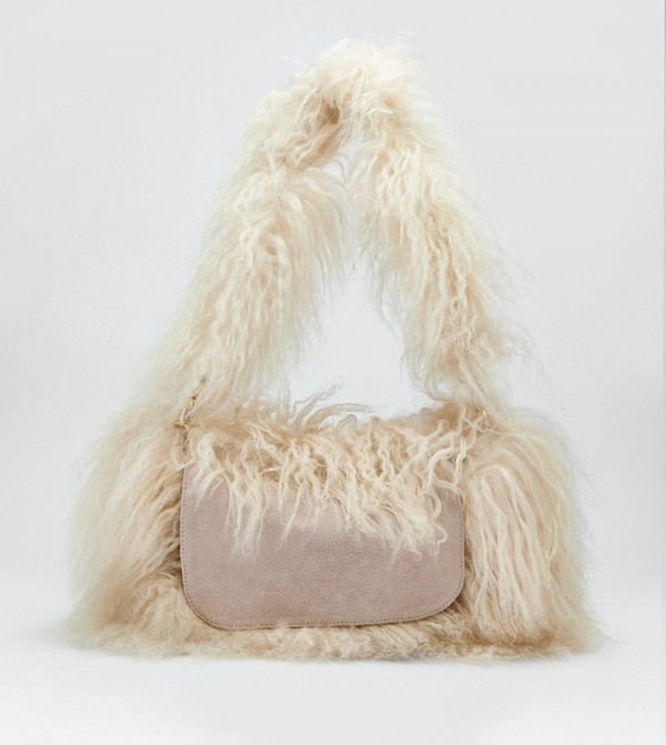 River island mongolian fur bag shop