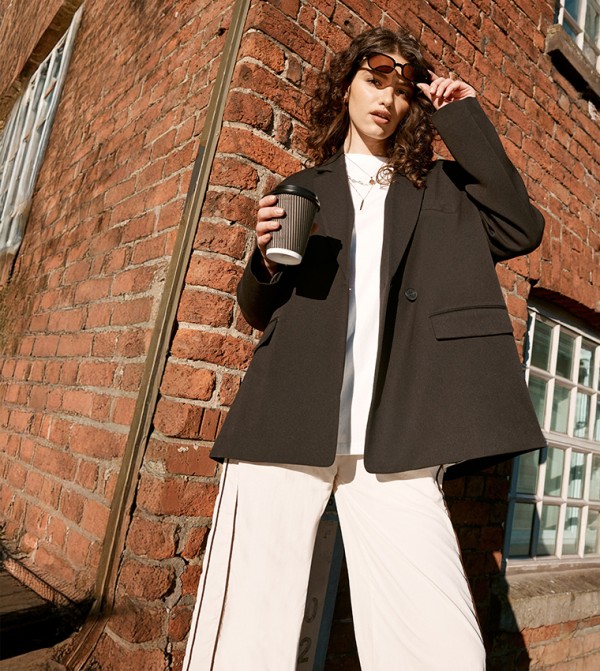 Essentials Long Sleeves Oversized Blazer