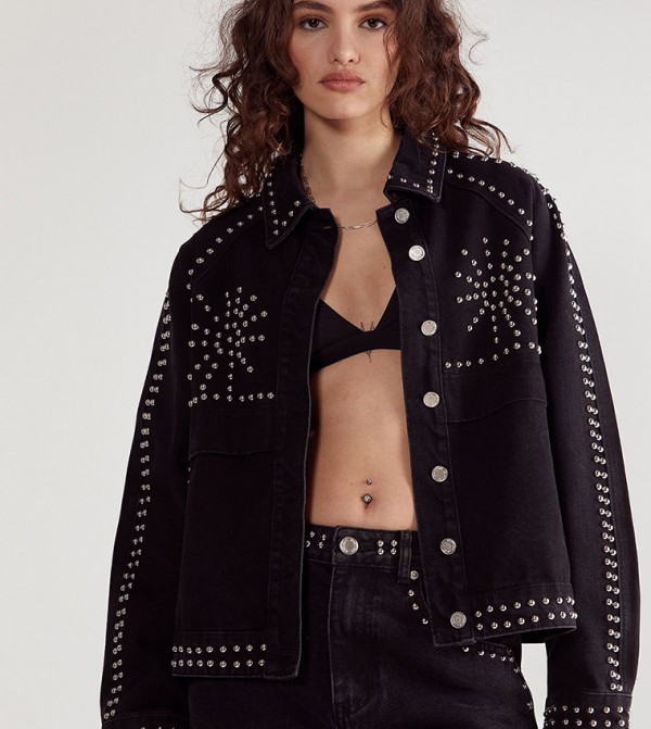 Western Studded Denim Jacket