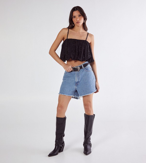 Broderie Puffball Cami Top