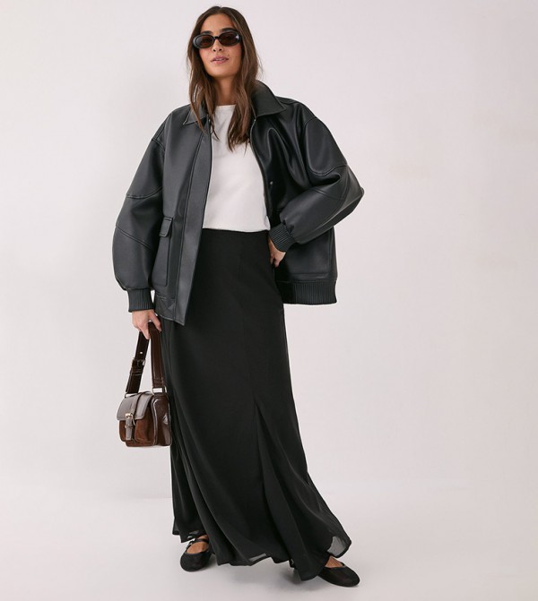 Godet Floaty Maxi Skirt
