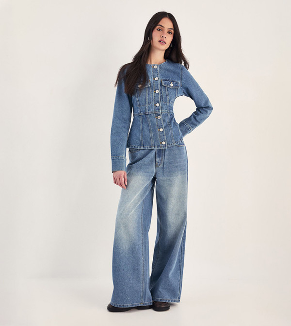 Utility Tailored Denim Jacket