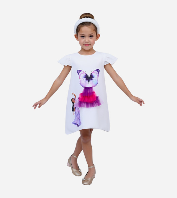 فستان ميني بطبعة