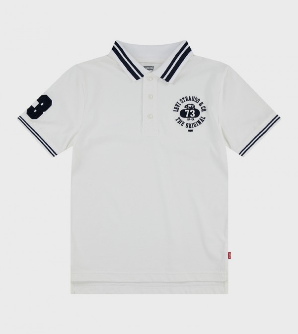 Embroidered Short Sleeves Polo T-Shirt