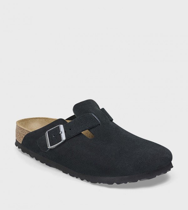 Boston Suede Leather Black