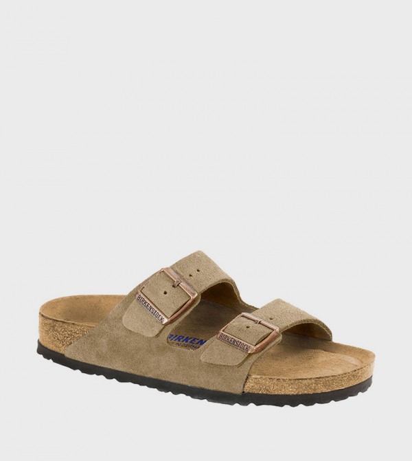 Arizona Taupe Suede Soft Footbed