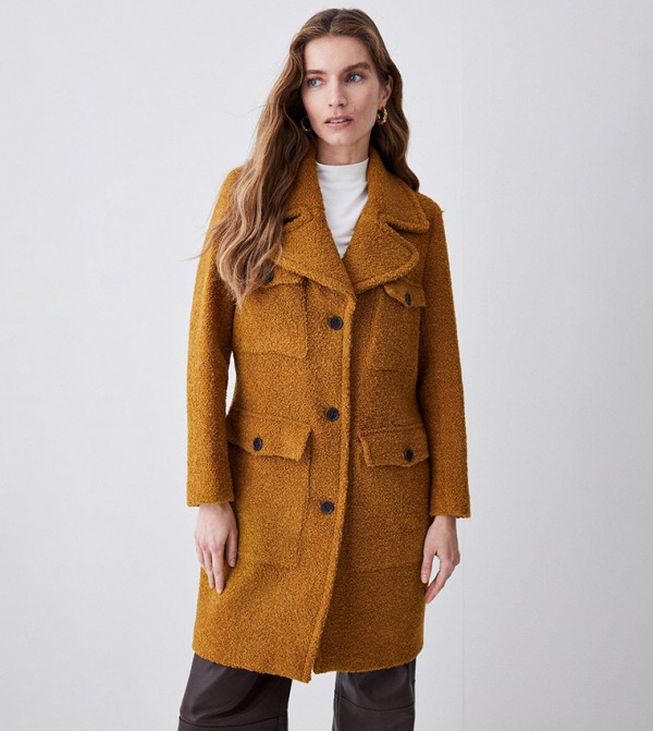 Only boucle wool outlet coat