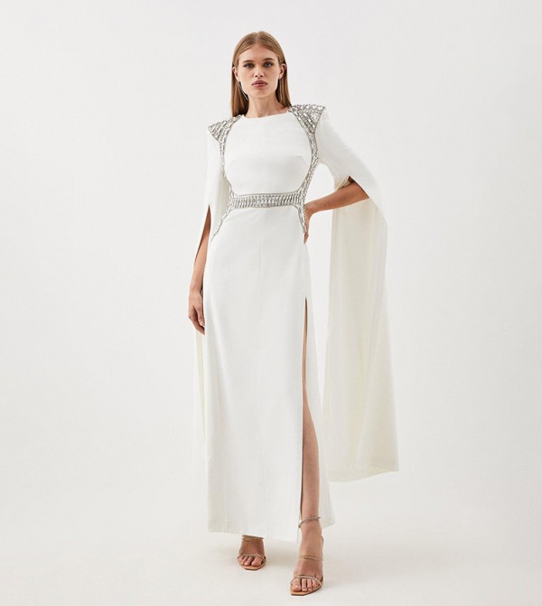 Calvin klein white maxi dress on sale