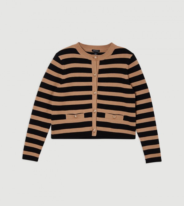 Striped Long Sleeves Jacket