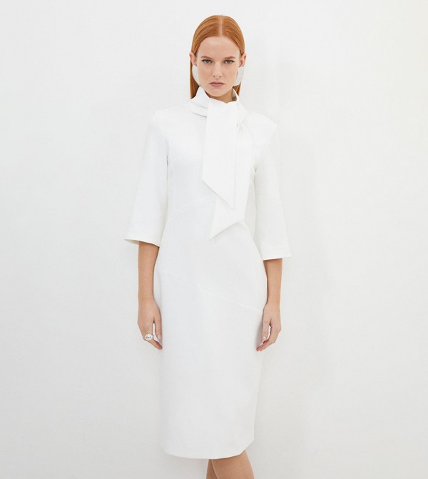 Buy Karen Millen The Founder Tailored Compact Stretch Neck