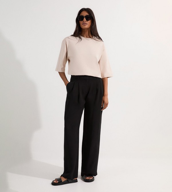 Soft Tailored Straight Fit Tailored Trousers