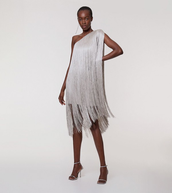 فستان ميني بكتف واحد 