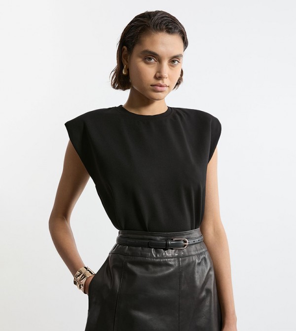 Ponte Shell Sleeveless Top