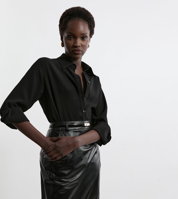 Crepe Essential Long Sleeves Shirt