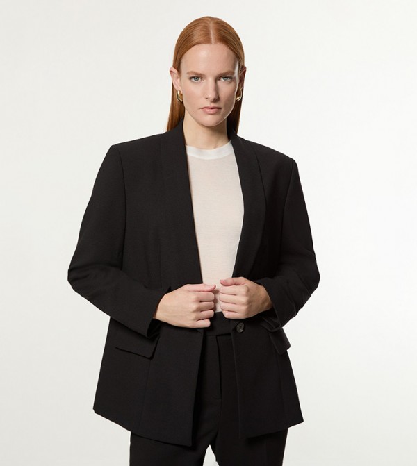 Stretch Tailored Long Sleeves Blazer