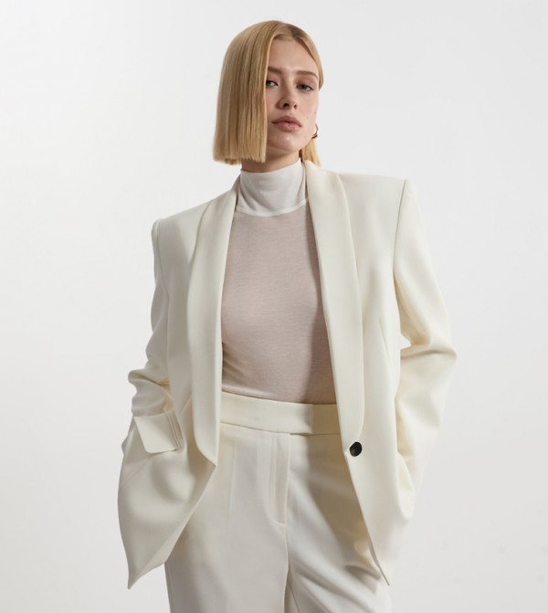 Stretch Tailored Long Sleeves Blazer