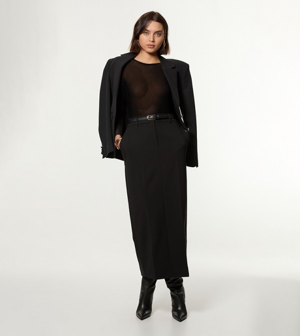 Compact Stretch Essential Tailored Maxi Skirt