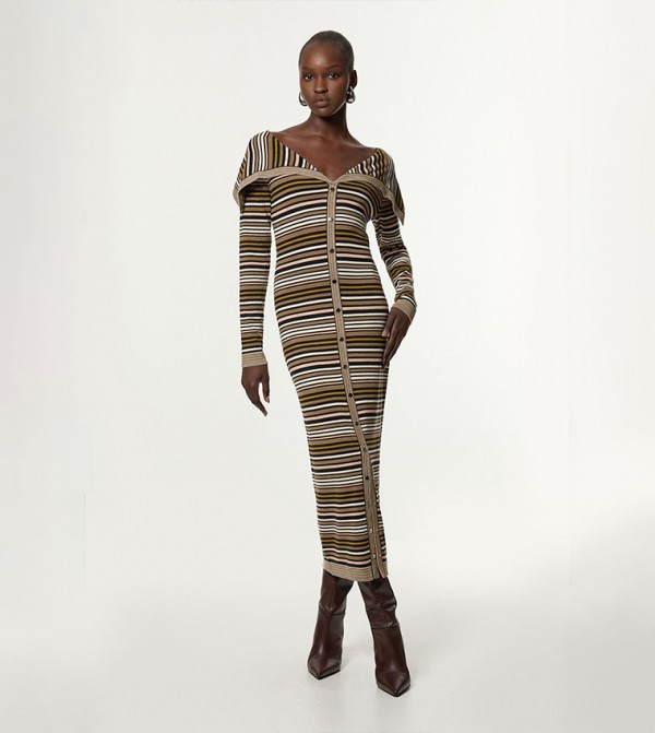 Archive Collection - Wide Collar Knitted Dress