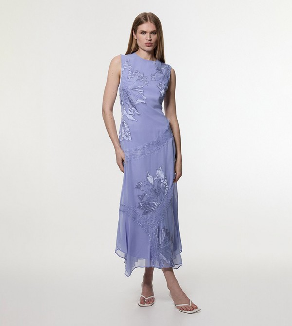 Tall Lace Detail Sleeveless Woven Maxi Dress