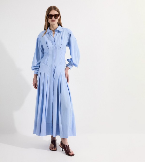 Archive Collection - Poplin Corset Maxi Dress