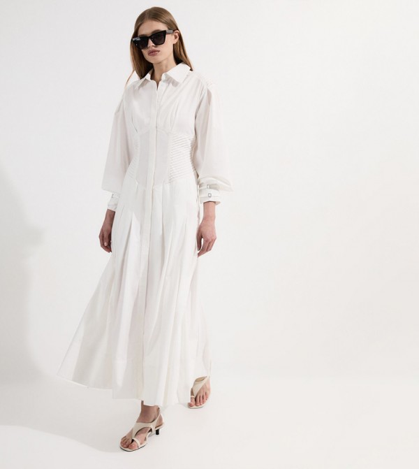 Archive Collection - Poplin Corset Maxi Dress