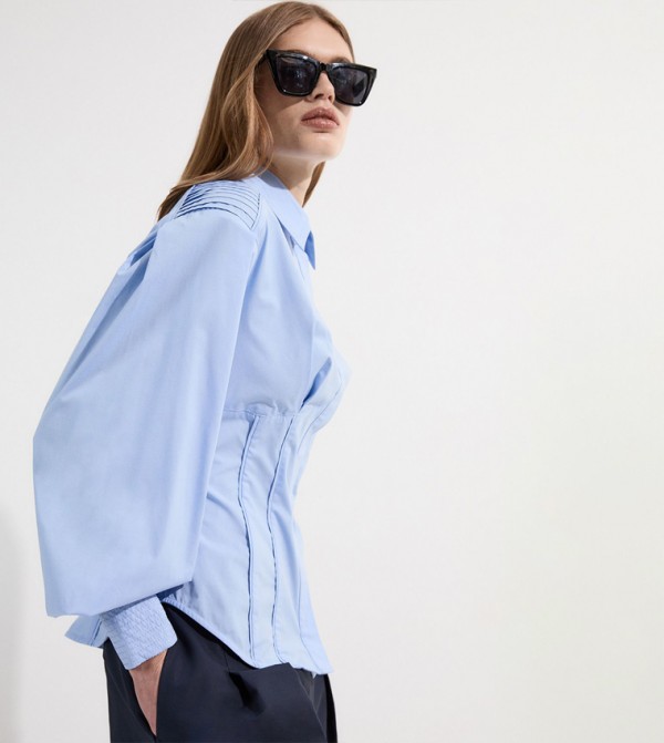 Archive Collection - Poplin Balloon Sleeves Shirt