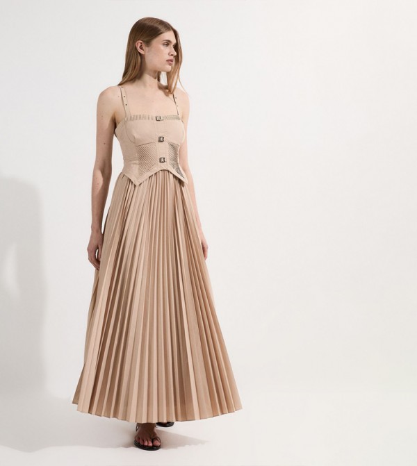 Archive Collection - Poplin Corset Maxi Dress