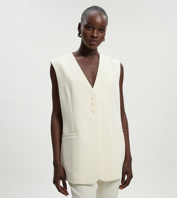 Compact Essential Oversized Waistcoat