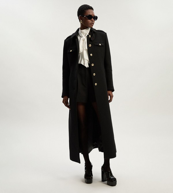Karen Millen UK Coat ロングコート Lydia Millen Italian Wool Longline Coat | Karen Millen